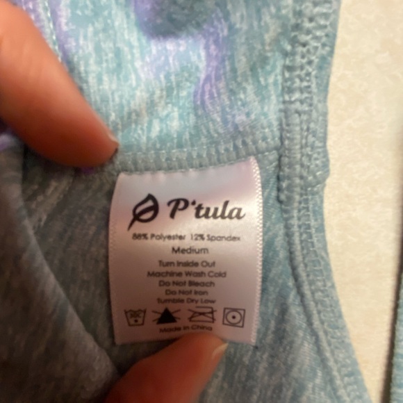 P’tula blue crop top - Picture 3 of 3